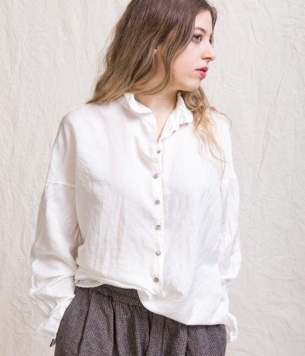 SILK COLLAR SHIRT