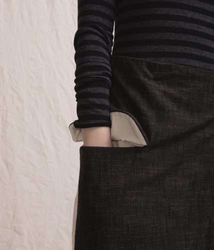 PATCH WRAP SKIRT
