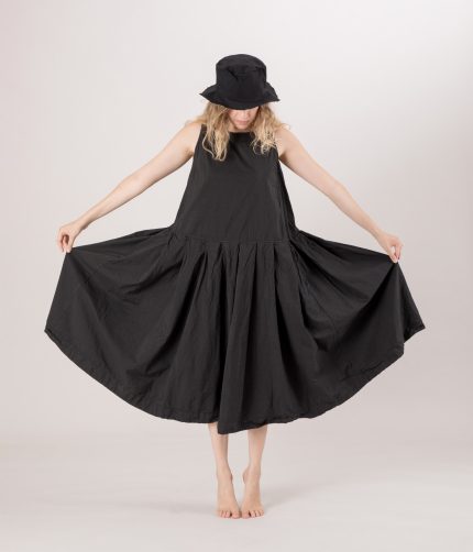 PLEATED SLEEVELESS DRESS TC