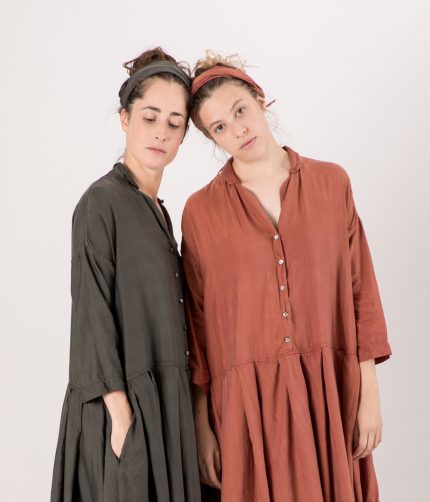 PLEATED COLLAR DRESS SC